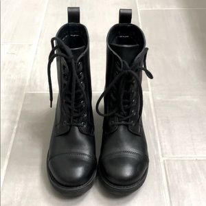 Wills Vegan Leather Combat Boots